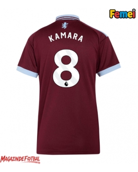 Aston Villa Boubacar Kamara #8 Tricou Fotbal Replică 2026-27 Femei Acasa Aston Villa Boubacar Kamara #8 Tricou Fotbal Replică 2026-27 Femei Acasa